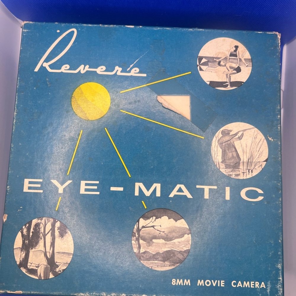 Revere Eye-Matic 8mm Movie Camera - Blue Box